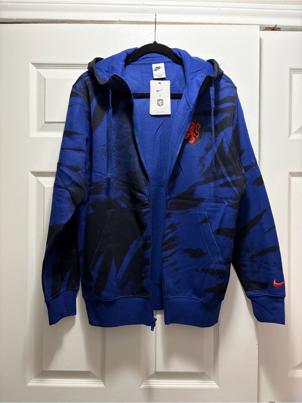 NWT Nike Men's Small Netherlands KNVB Club Fleece Soccer Zip up Jacket Hoodie